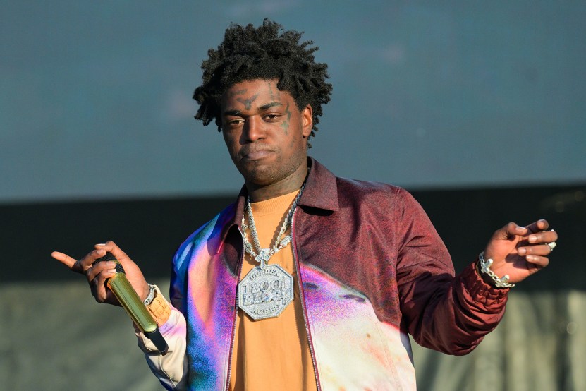 ATLANTA, GEORGIA - OCTOBER 28: Rapper Kodak Black performs during the One Music Festival 2023 at Piedmont Park on October 28, 2023 in Atlanta, Georgia.  (Photo by Prince Williams/WireImage)